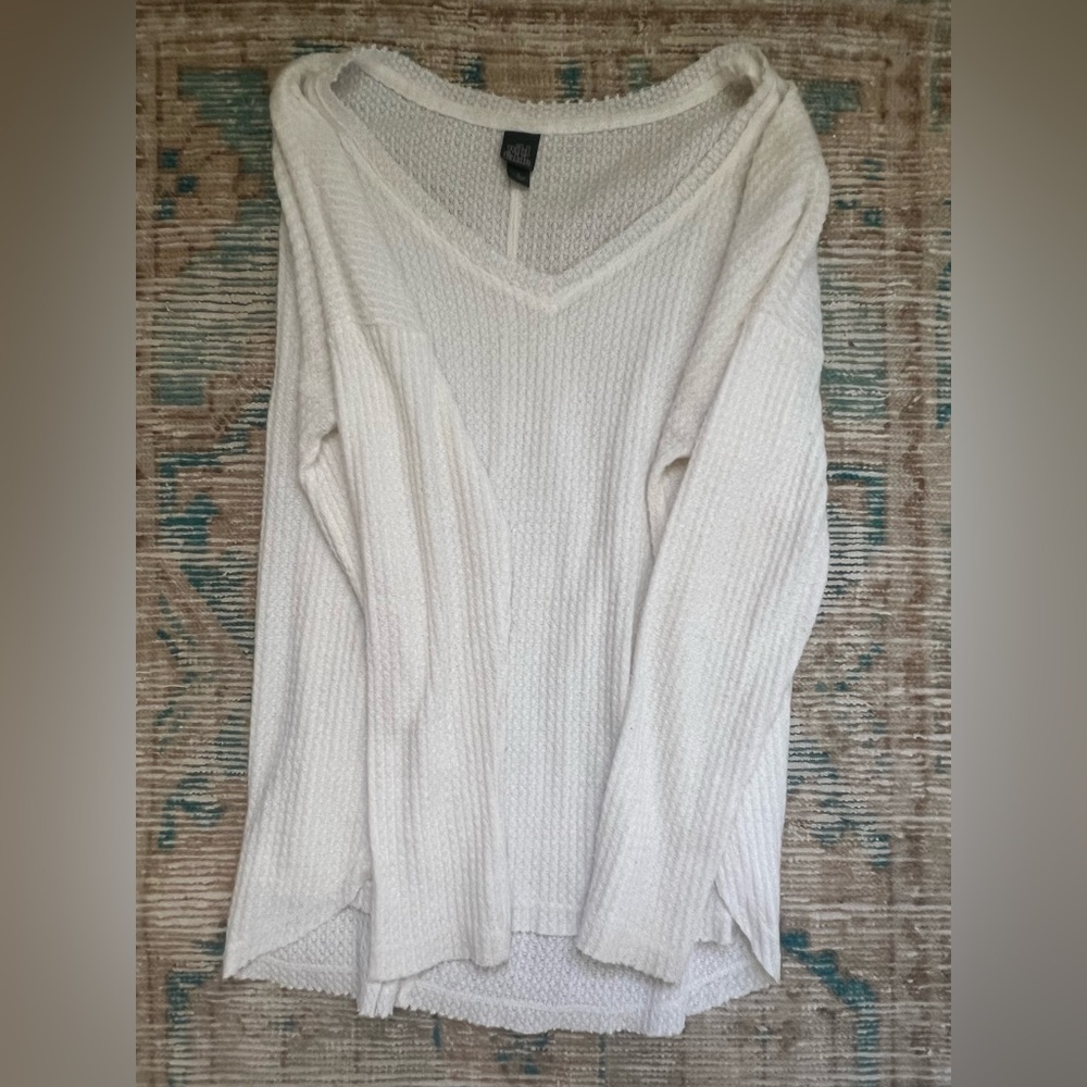 Cozy White Knit Sweater